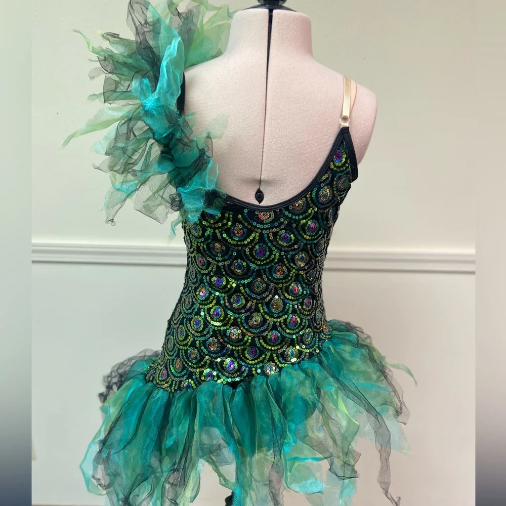 Weissman Green Peacock Tutu Dance Costume